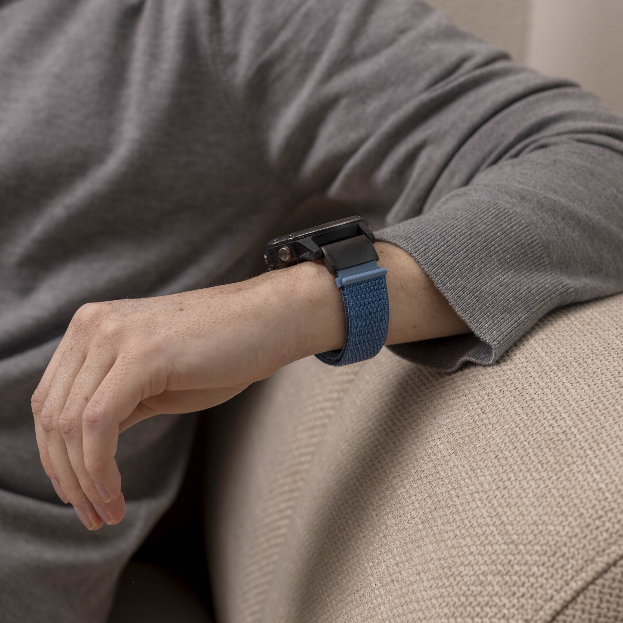 Garmin Descent MK1 nylon band (lichtblauw)