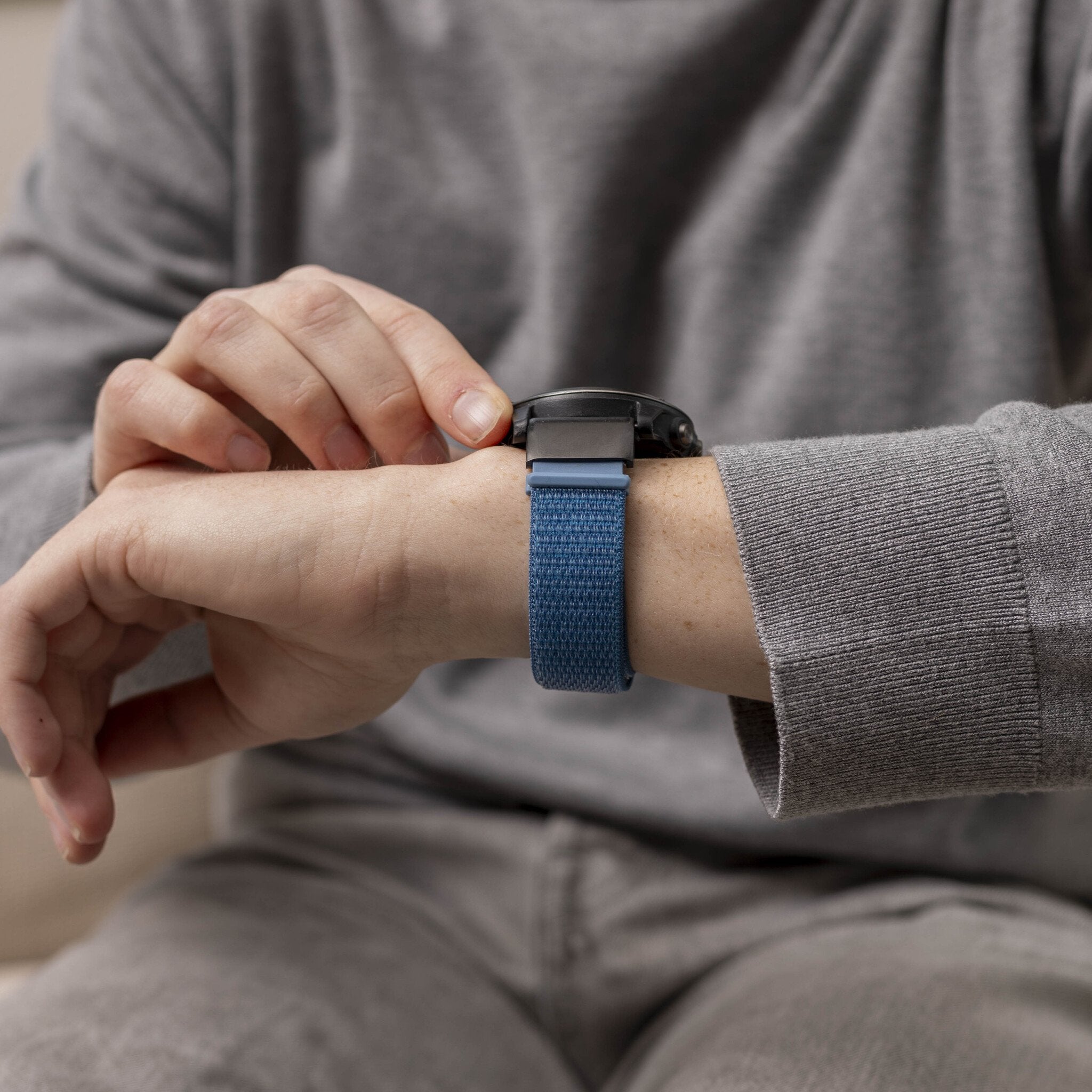 Garmin Descent MK2(i) nylon band (lichtblauw)