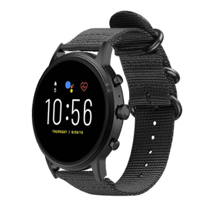 Fossil Gen 4 Explorist (HR) Nylon Strap with Buckle (Black)
