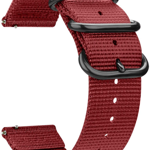 Amazfit Bip U (Pro) Nylon Buckle Strap (Red)