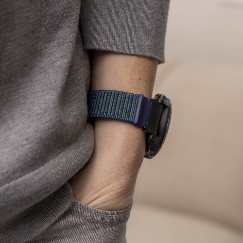 Garmin Descent MK3i - 51mm nylon gesp band (blauw)