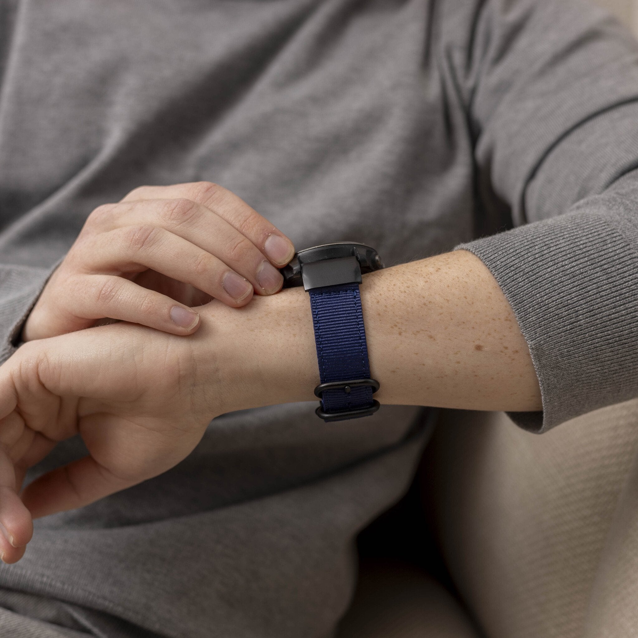 Garmin Descent MK2(i) nylon gesp band (blauw)