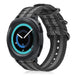 Samsung Gear Sport nylon gesp band (zwart/grijs)