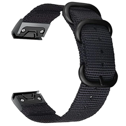 Garmin Instinct 3 - 45mm nylon gesp band (zwart)