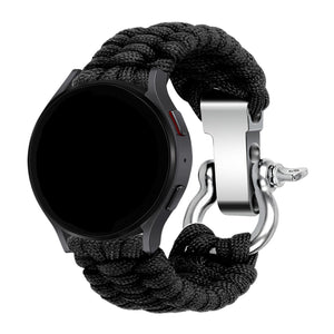 Withings Steel HR - 40mm nylon rope bandje (zwart)