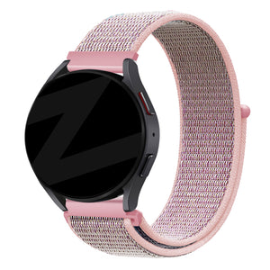 Bandz Garmin Forerunner 570 - 42mm nylon loop band (roze)