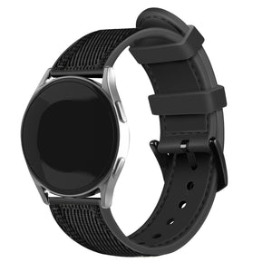 Amazfit Balance nylon hybrid bandje (zwart)