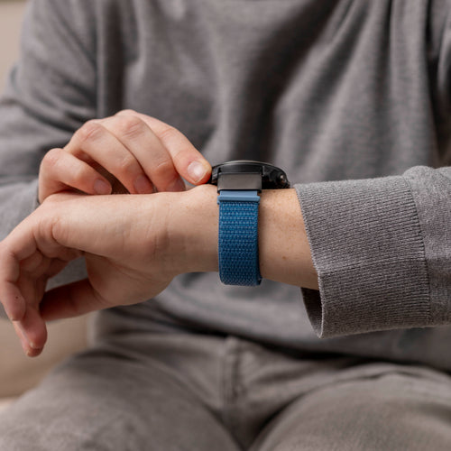 Garmin Fenix 8 - 51mm Nylon Strap (Light Blue)