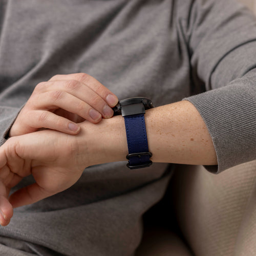 Garmin Fenix 8 - 51mm Nylon Buckle Strap (Blue)