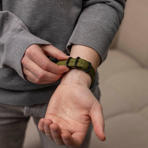 Garmin Epix Pro (Gen 2) 51mm nylon gesp band (groen)