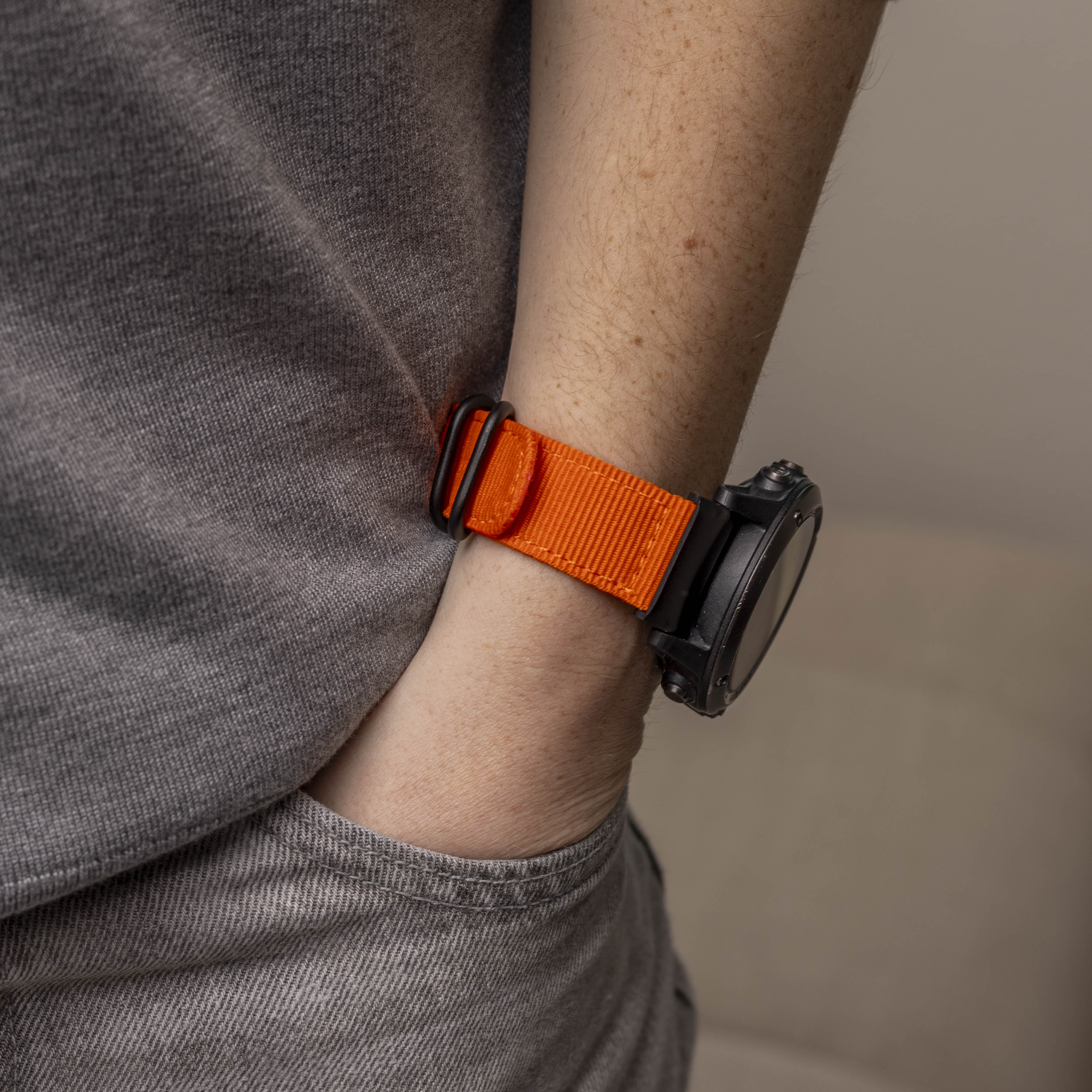 Garmin Enduro 1 / 2 / 3 nylon gesp band (oranje)