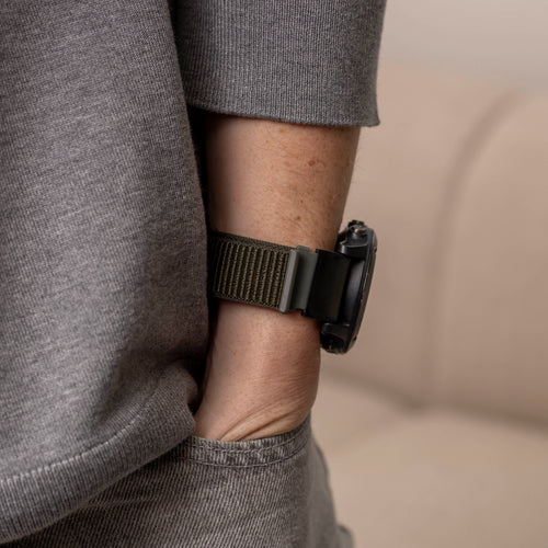 Garmin Quatix 3 / 6x / 7x Solar nylon band (legergroen)