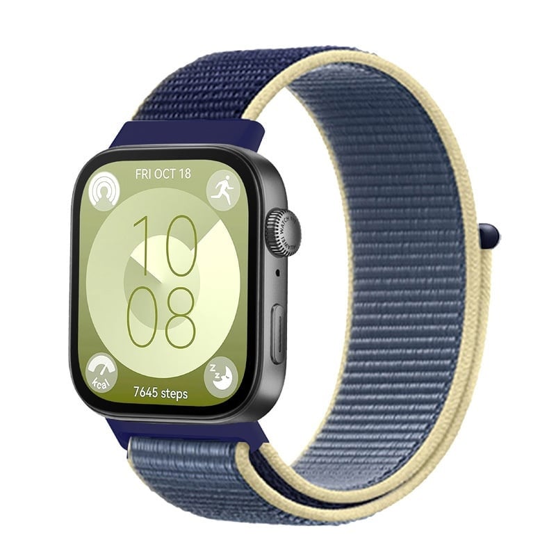 Huawei Watch Fit 4 Pro nylon classic bandje (oceaan blauw)