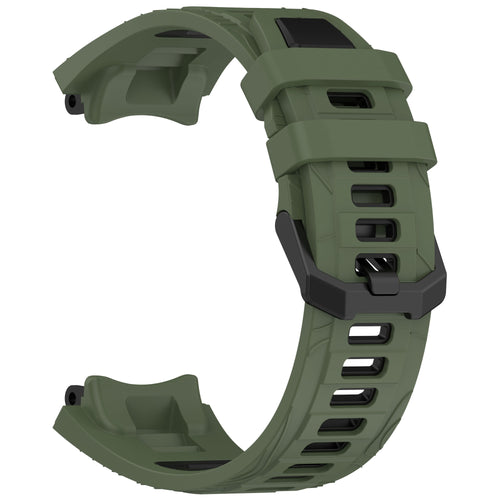 Amazfit T-Rex 3 siliconen sport bandje (olijfgroen/zwart)