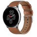 OnePlus Watch leren bandje (strak bruin)