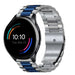 OnePlus Watch stalen band (zilver/blauw)