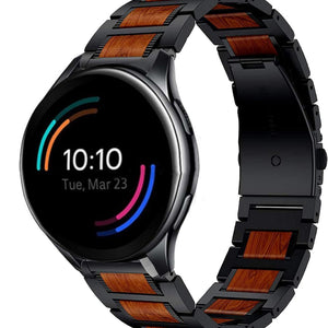 OnePlus Watch 3 Wooden/Steel Strap (Black)