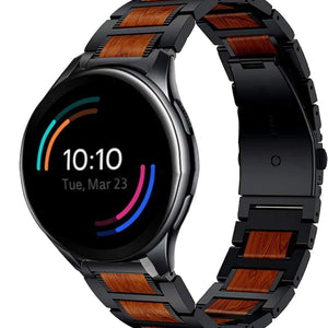 OnePlus Watch 3 houten/stalen band (zwart)