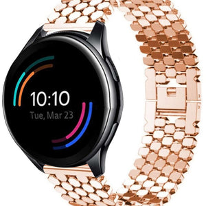 oneplus-watch-stalen-vis-band-rosegoud