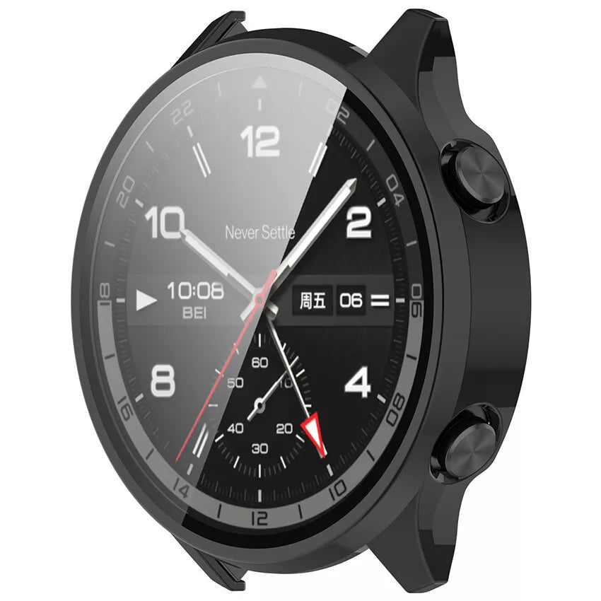 OnePlus Watch 2R PC case met glas (zwart)