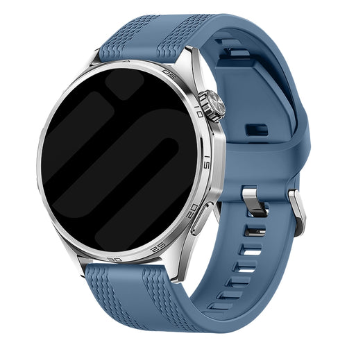 Suunto Run One Push Silicone Strap (Grey-Blue)
