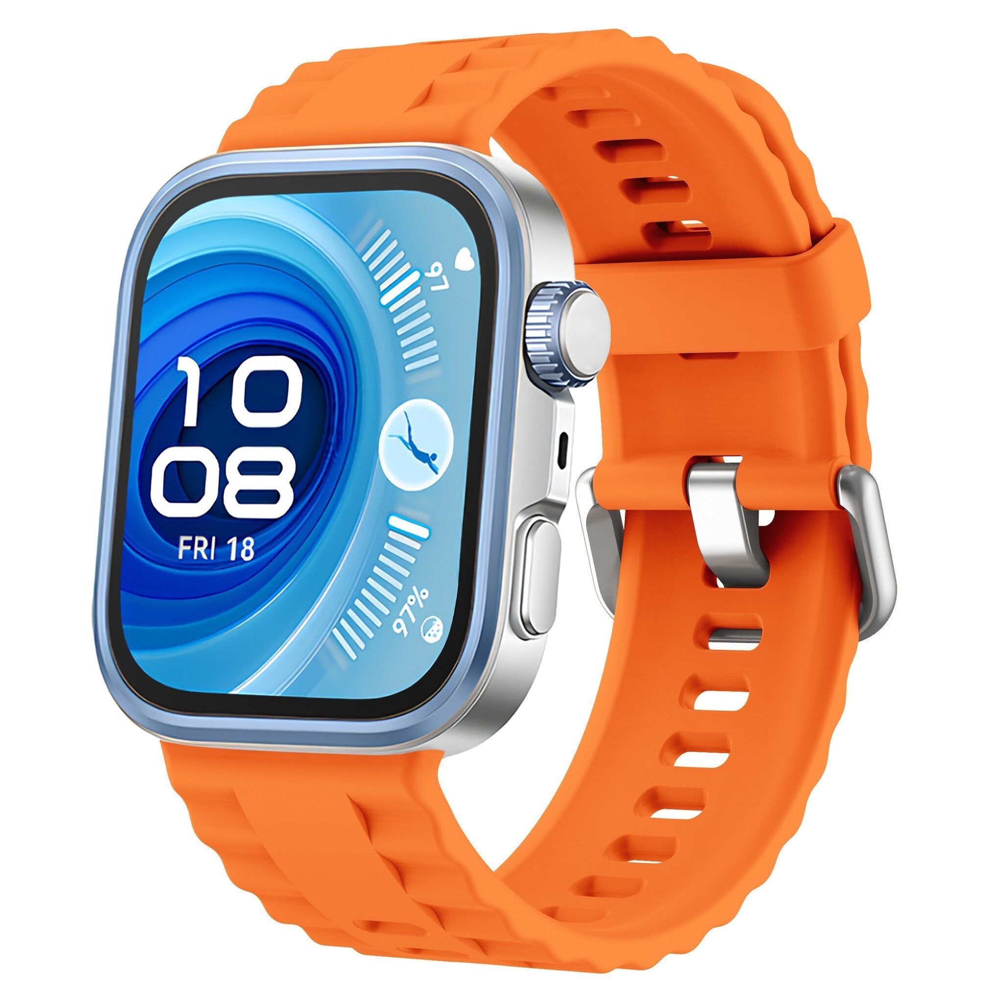 Huawei Watch Fit 4 Pro Silicone Classic Strap (Orange)