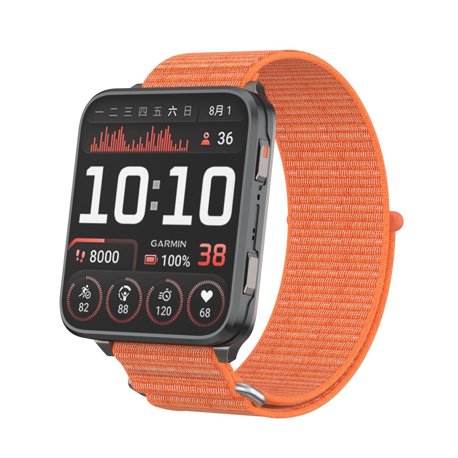 Garmin Venu X1 nylon bandje (oranje)