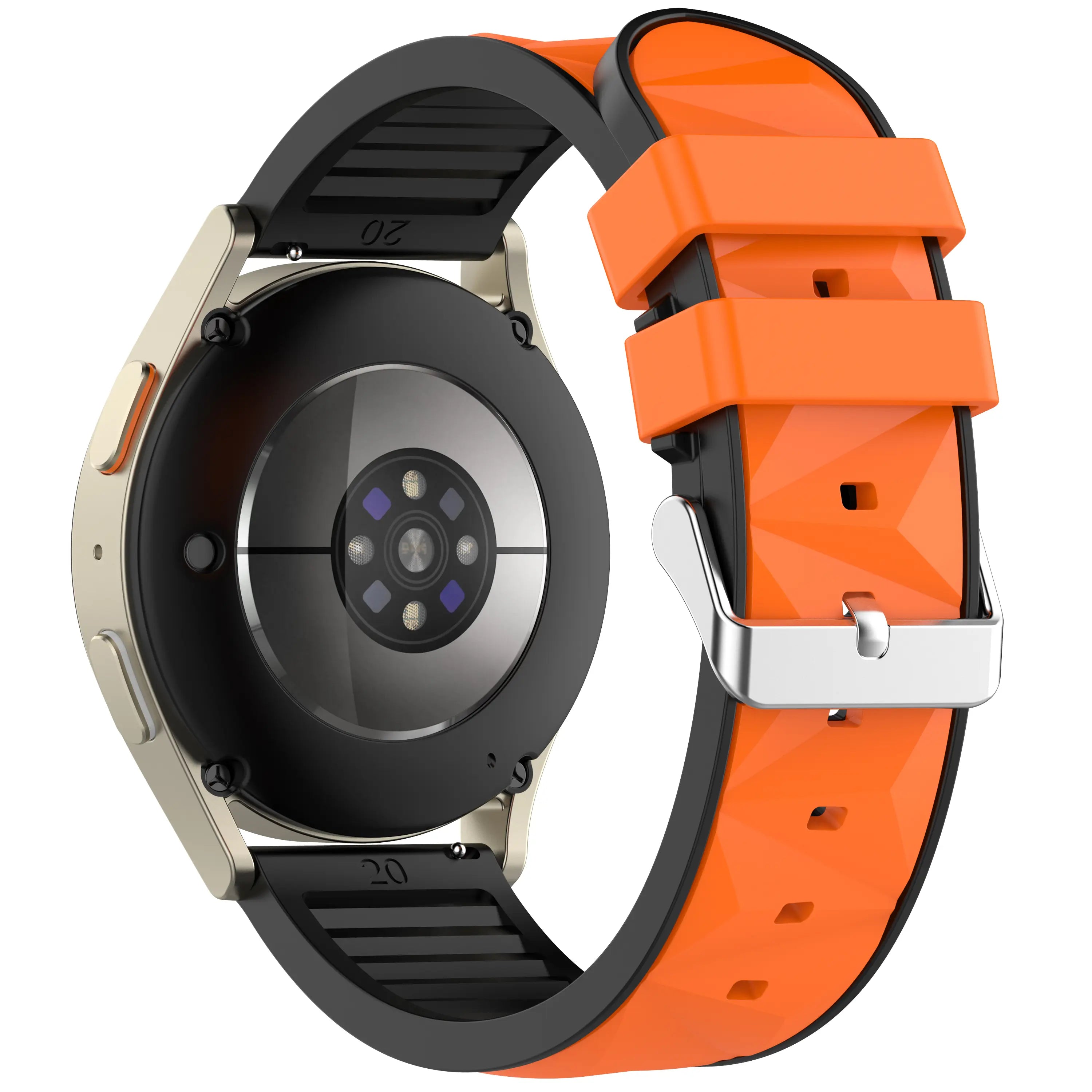 Amazfit Active 3 Premium diamond sport band (oranje/zwart)