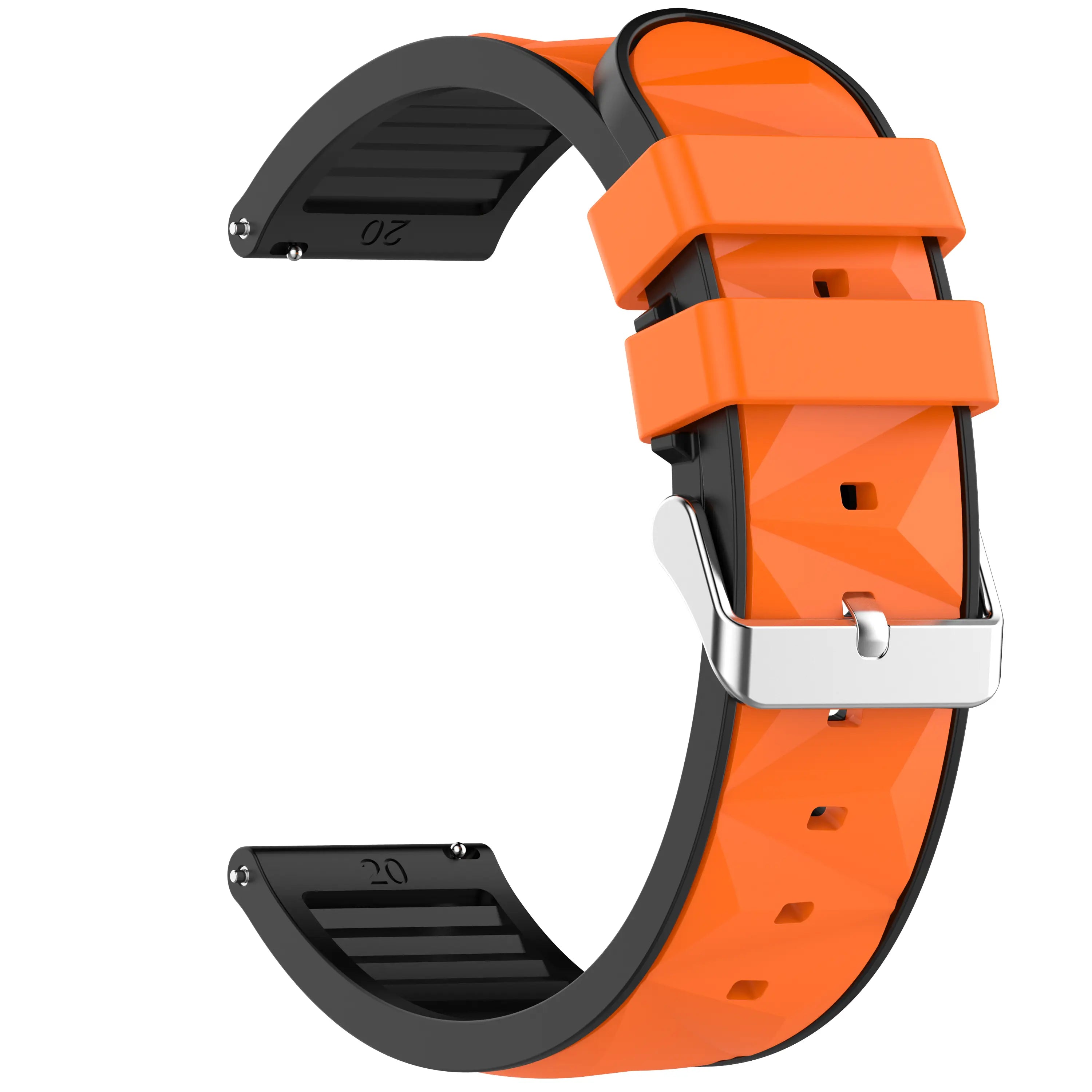 Amazfit Active 3 Premium diamond sport band (oranje/zwart)