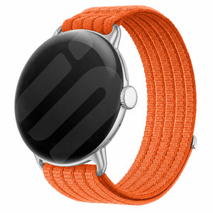 Google Pixel Watch 5 - 45mm ultradunne nylon band (oranje)