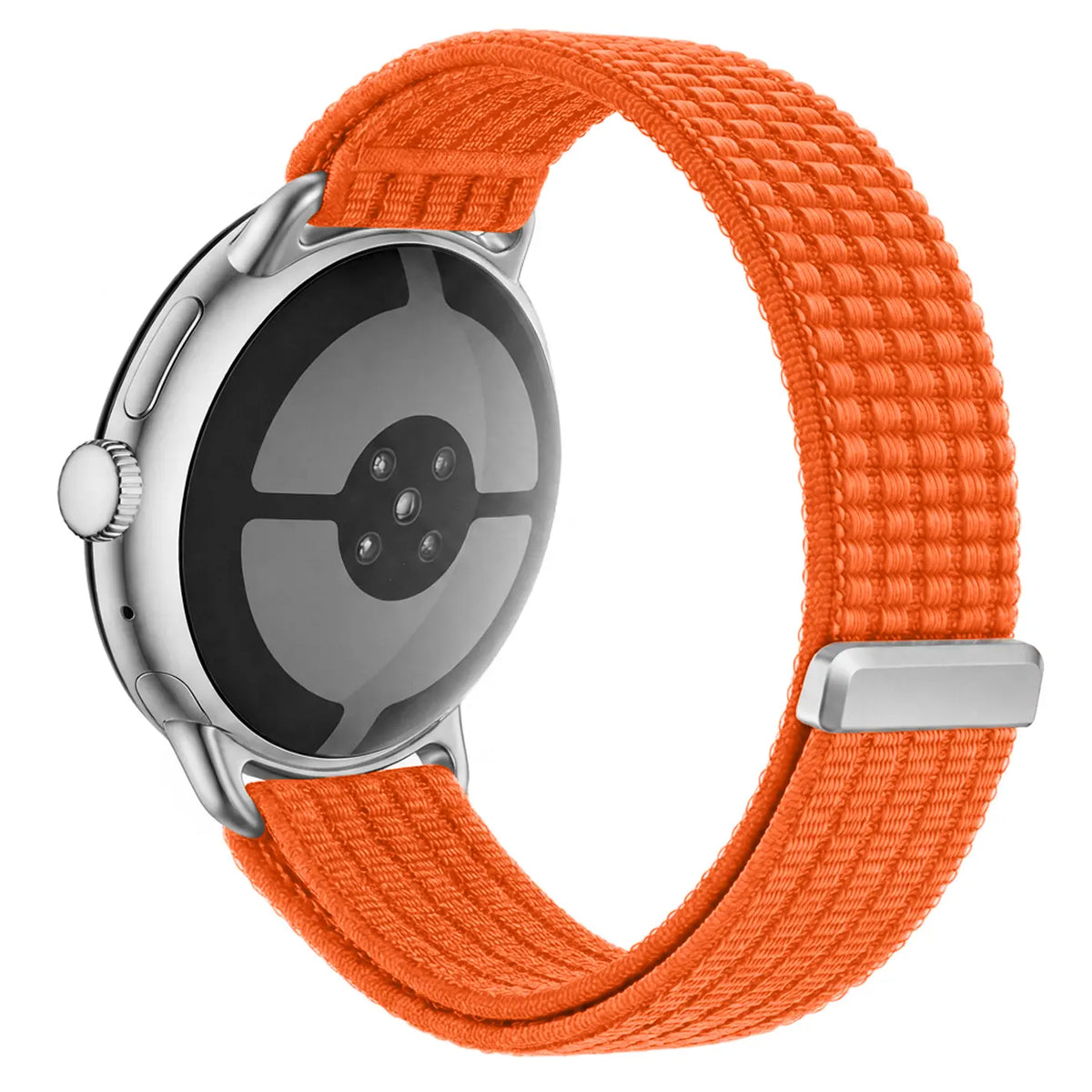 Google Pixel Watch 3 - 45mm ultradunne nylon band (oranje)