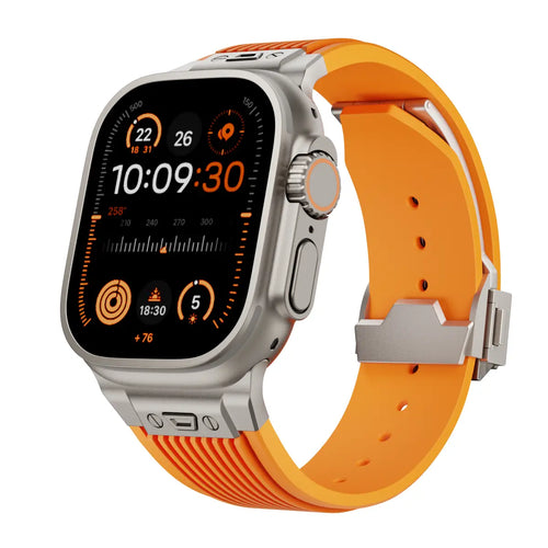 Liquid Elastic Silicone Strap, orange