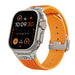 Apple Watch Ultra liquid elastische siliconen band (oranje)