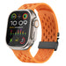 Apple Watch siliconen air bandje met P-Buckle (oranje)