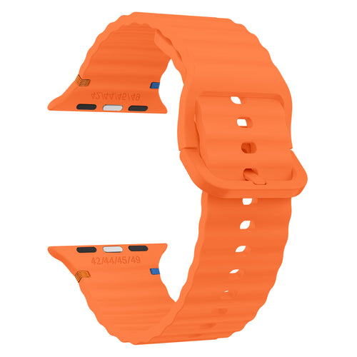 Apple Watch Ultra Wave Silicone Strap (Orange)