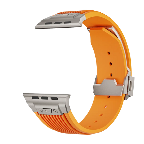 Liquid Elastic Silicone Strap, orange