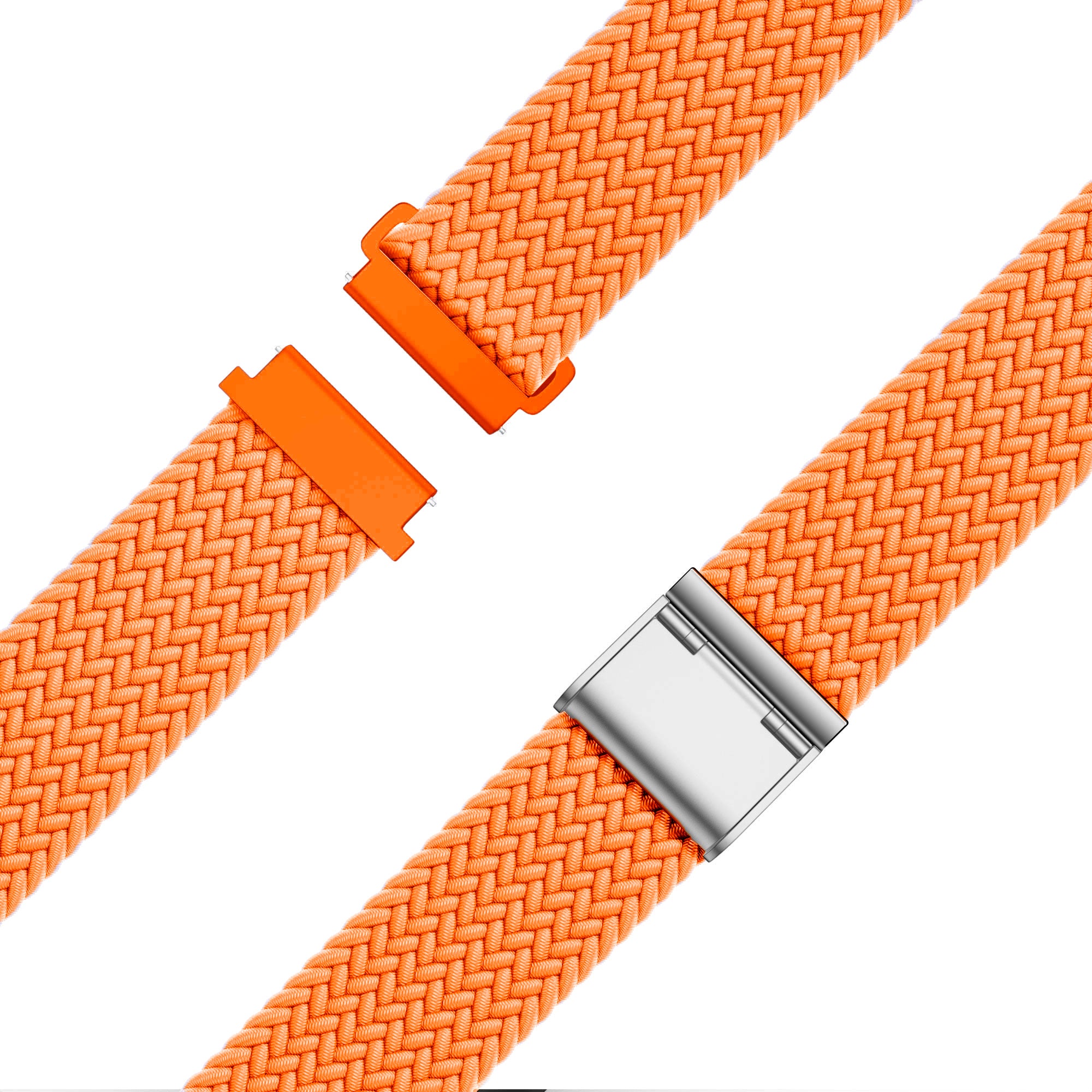 Bandz Garmin Vivoactive 4 gevlochten nylon band (oranje)