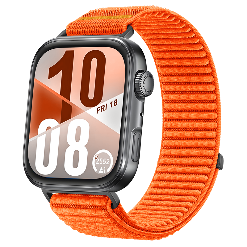 Huawei Watch Fit 3 nylon wave bandje (oranje)