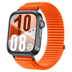 Huawei Watch Fit 4 Pro nylon wave bandje (oranje)