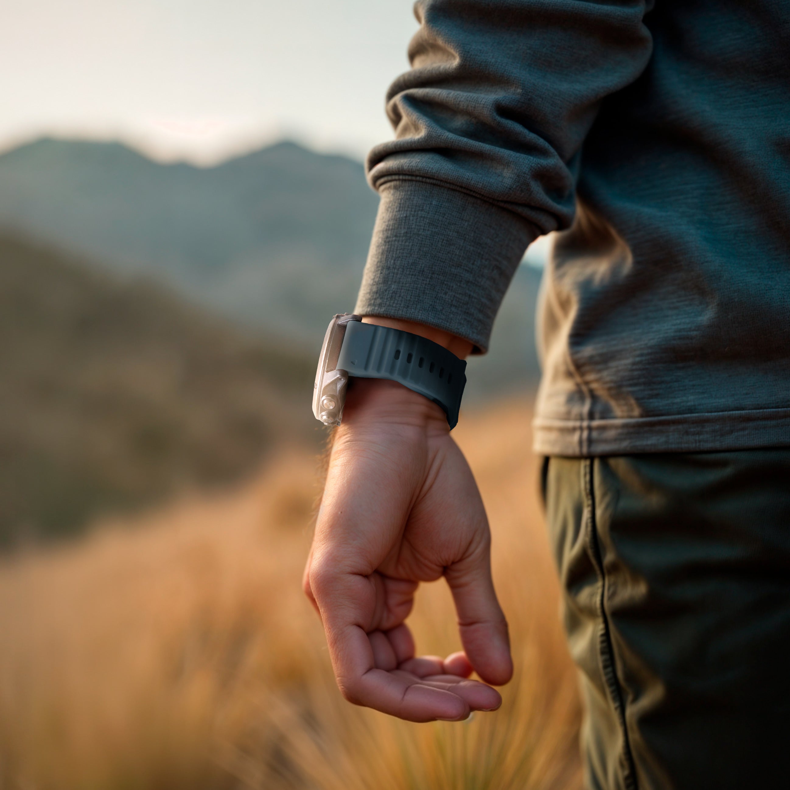 Garmin Enduro 1 / 2 / 3 outdoor siliconen band (grijsblauw)