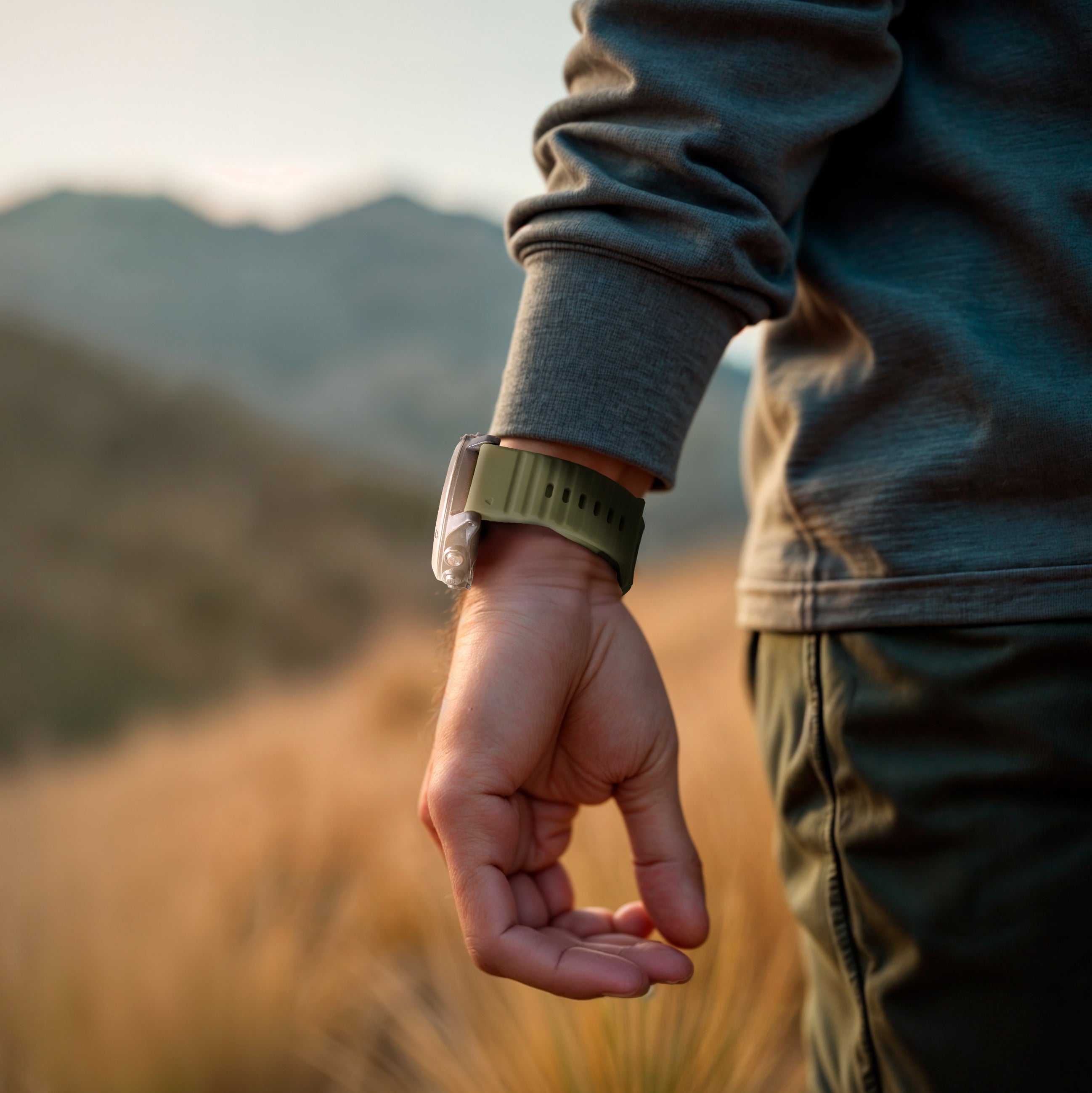 Garmin Fenix 7x Outdoor Silicone Strap (Army Green)