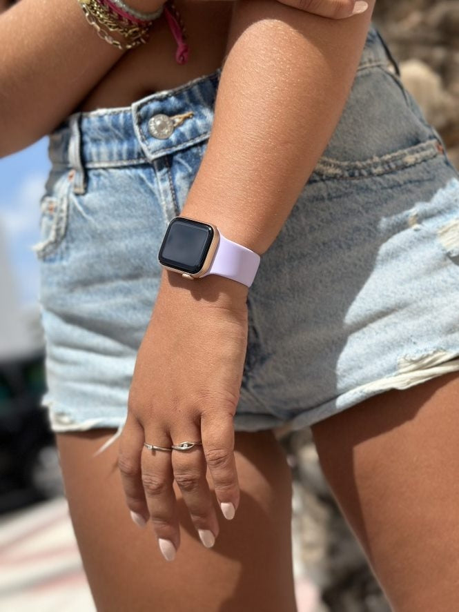 xoxo Wildhearts Apple Watch siliconen bandje (paars)