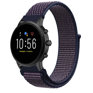 Fossil Gen 4 Explorist (HR) Nylon Strap (Indigo Blue)
