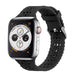 Apple Watch siliconen bandje met patroon (zwart)