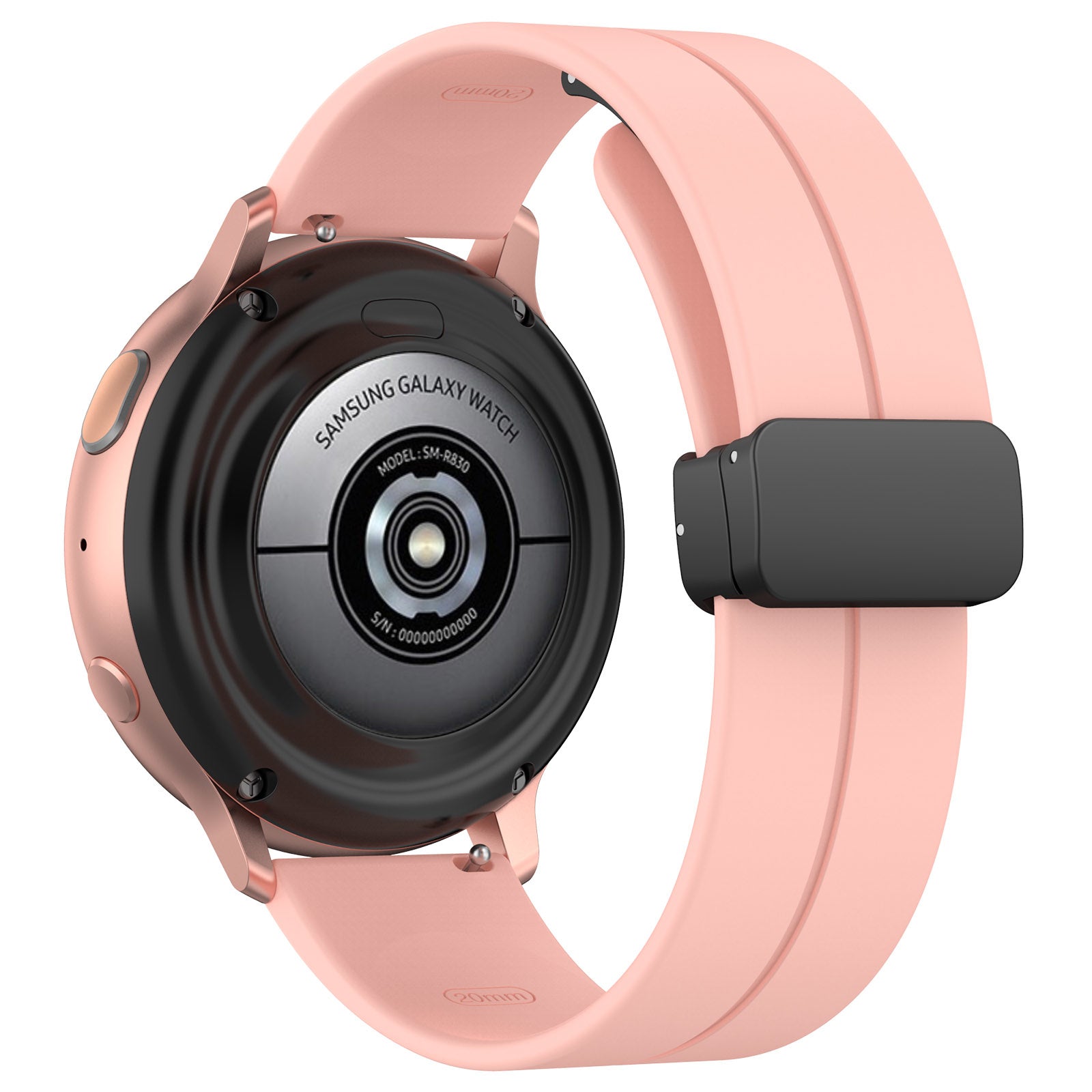 Withings Steel HR Sport D-buckle siliconen bandje (roze)