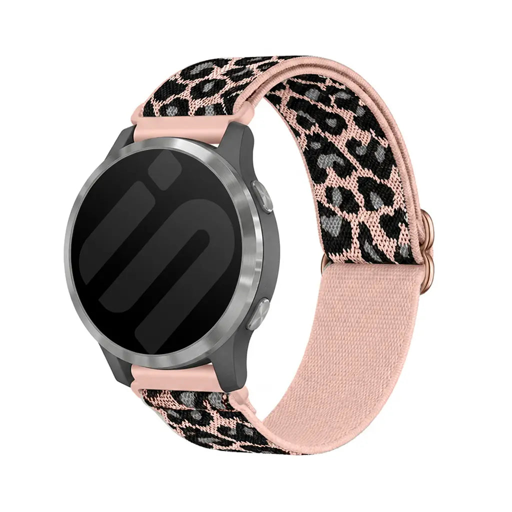 Huawei Watch GT 7 - 41mm elastisch bandje (pink leopard)