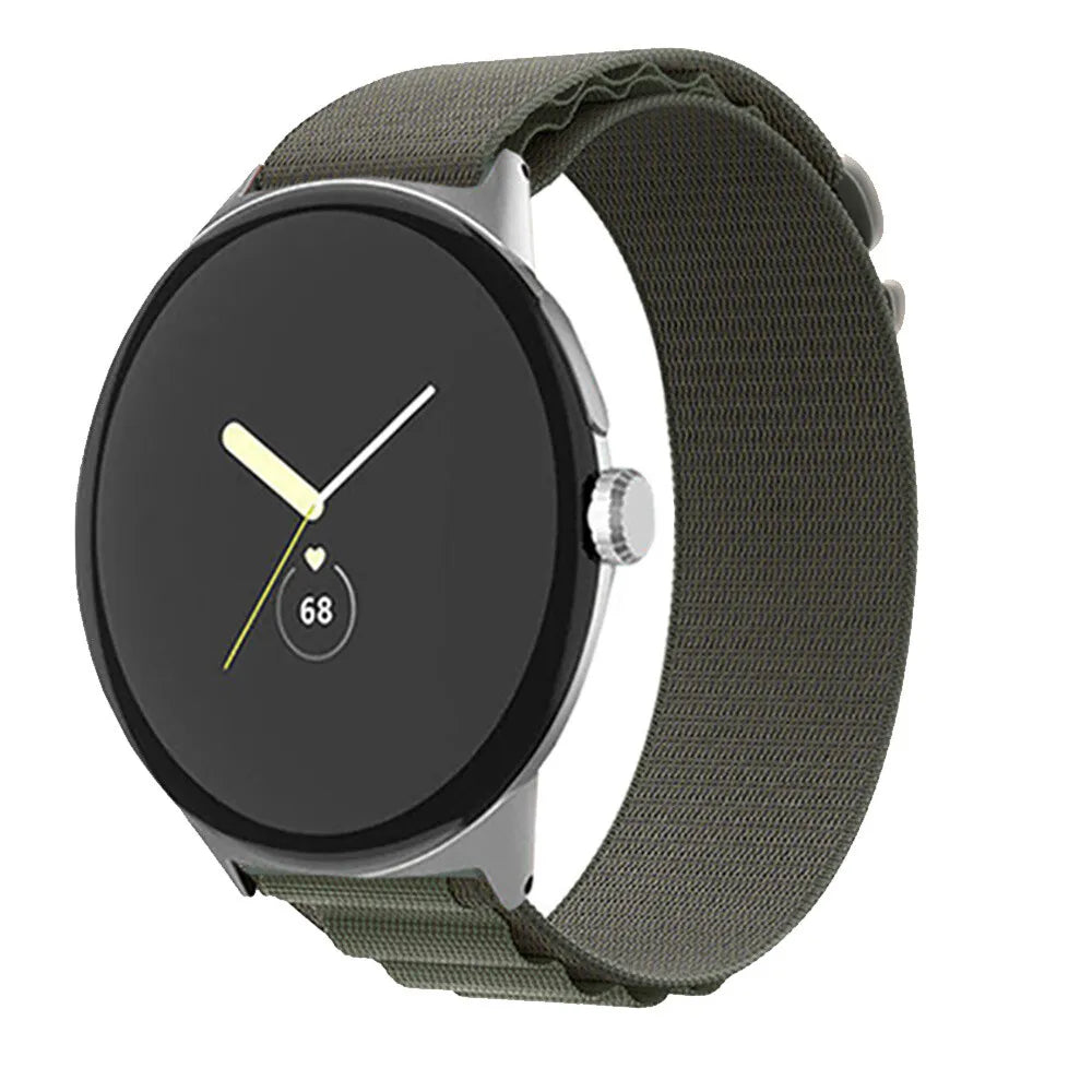 Google Pixel Watch 4 - 45mm Alpine bandje (groen)