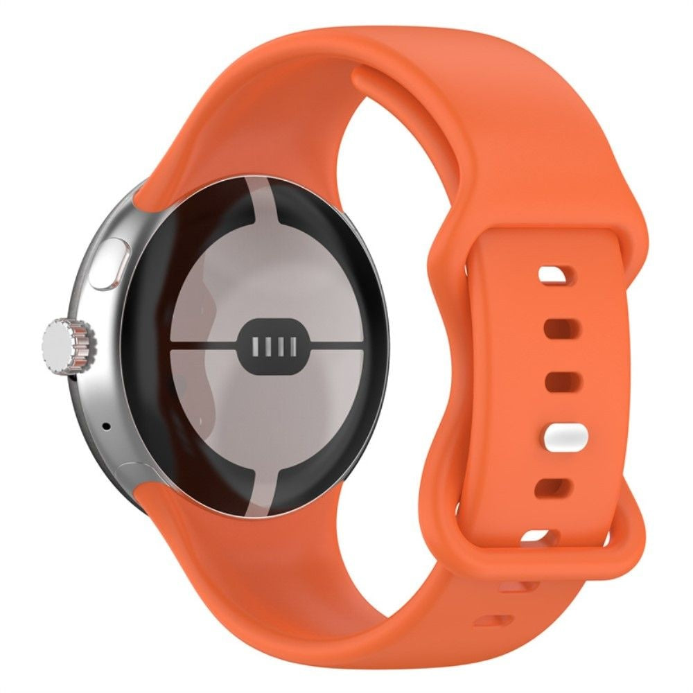 Google Pixel Watch 4 - 45mm siliconen classic bandje (oranje)