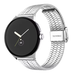 Google Pixel Watch 3 - 45mm roestvrijstalen band (zilver)
