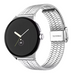 Google Pixel Watch 4 - 45mm roestvrijstalen band (zilver)